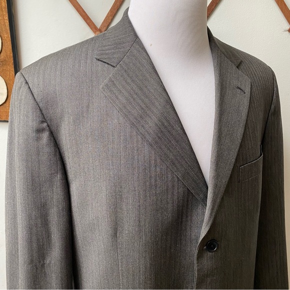 Brooks Brothers Loro Piana Wool Herringbone Blazer - Picture 6 of 16
